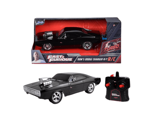 Fast & Furious RC Car – Dom’s 1970 Dodge Charger (1:24) by Jada Toys – Turbo Remote Control!