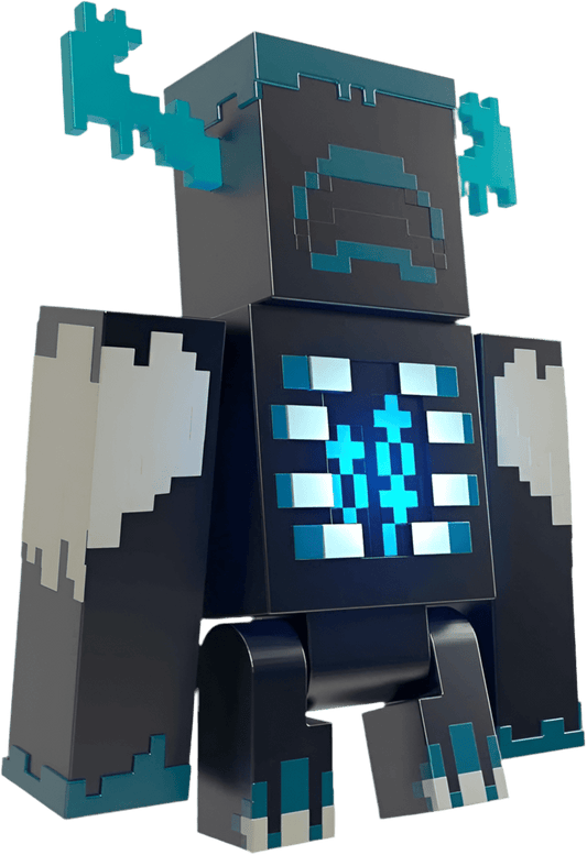 Toy Star Malta Minecraft Warden Figure with Lights & Sounds – Attack & Warning Modes
