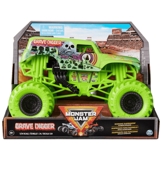 Toy Star Malta Monster Jam Grave Digger Metal Vehicle – 1:24 Scale Die‑Cast Replica